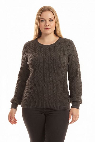 Dámský Svetr Šedý Second Hand Vel. L