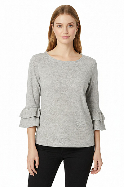  Halenka Pletená Šedá Vel. XS