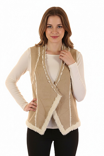 Dámská Vesta Béžová