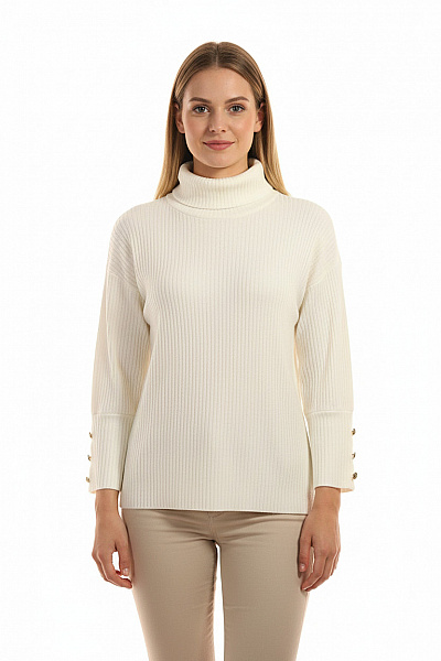 Dámský Svetr Bílý Vel. M