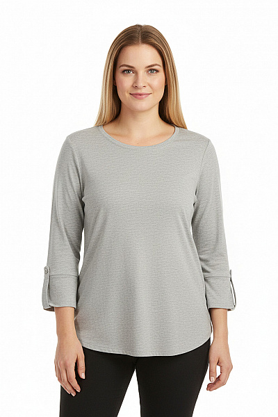 Dámské Tričko Šedé Second Hand Vel. XXL