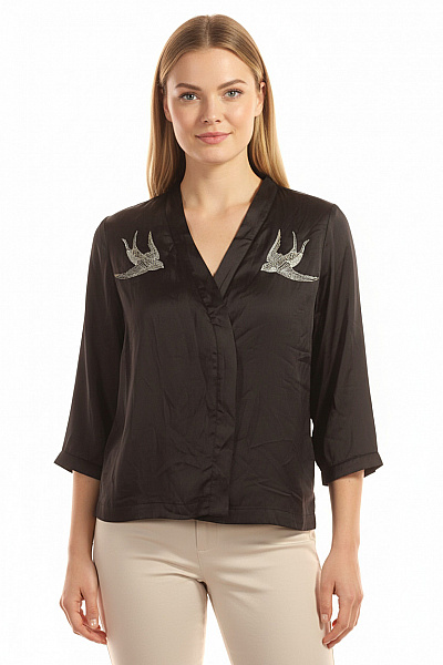 ETAM Dámské župan Černý Second hand Vel. L