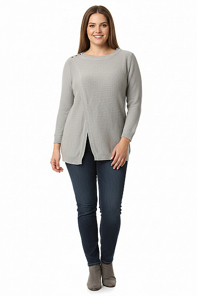 Dámský Cardigan Šedý RAINBOW Second Hand Vel. 44/46