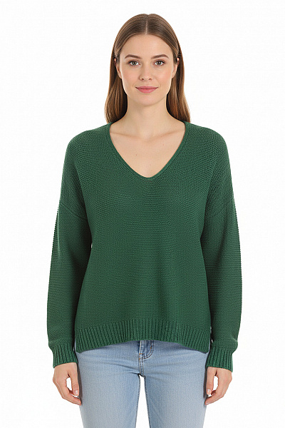 Dámský Pulovr Zelený Second Hand Vel. S