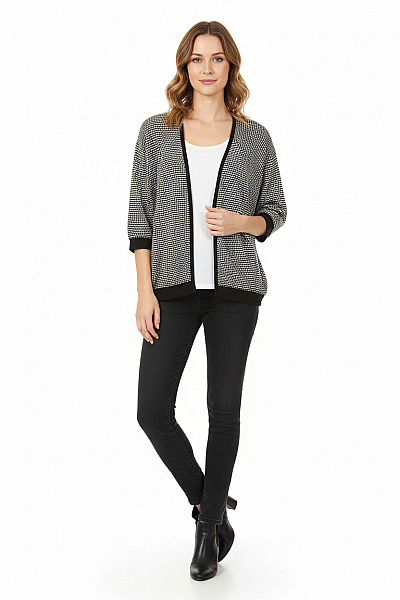 Dámský Cardigan Černobílý Vel. S