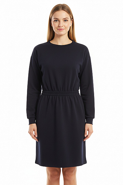  Mikinové Šaty Modré Vel. L