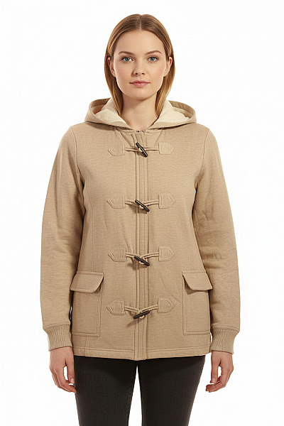 Krátký Dámský Kabát Hnědý Vel. M