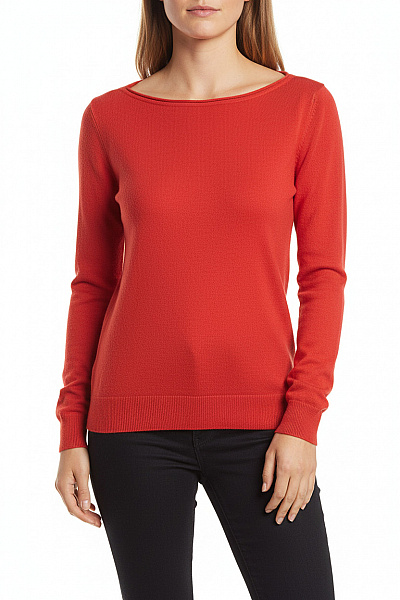 F&F Dámský Svetr Červený Second Hand Vel. 40