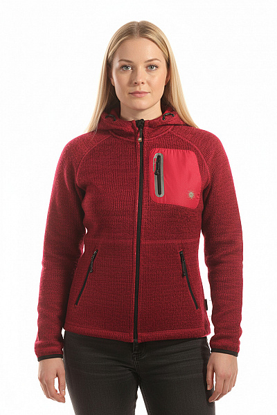 ALPINE PRO Dámská Mikina Rozepínací Růžová Vel. XL