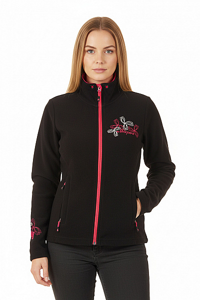Dámská Mikina Rozepínací Černá Second Hand
