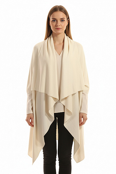 Dámský Kabát Béžový Vel. ONE SIZE