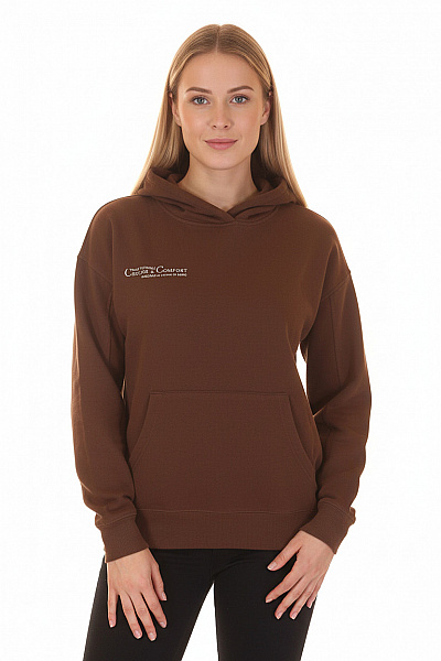 Dámská Mikina Bez Zapínání Hnědá Amisu Vel. XS