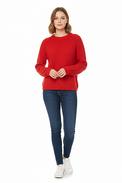 Dámský Svetr Červený Vel. 34/36