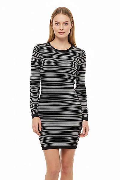  Šaty Pletené Šedé