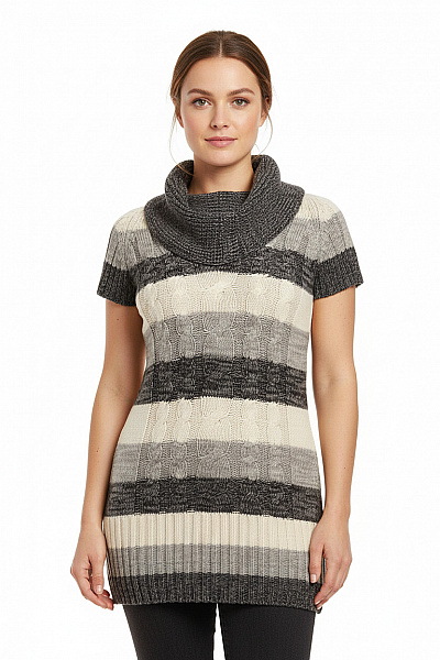 Dámský Svetr Šedý Vel. XL