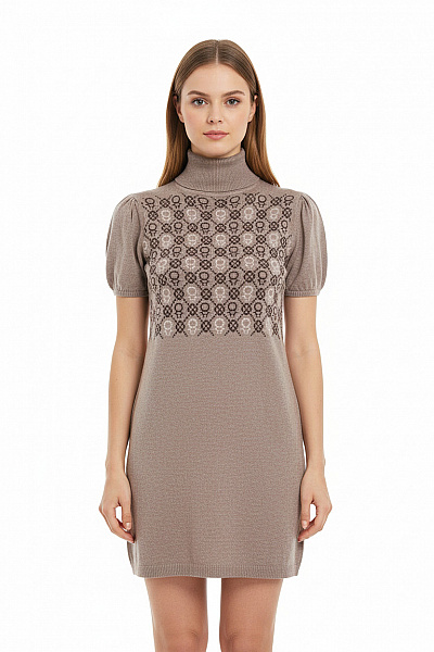  Šaty Pletené Šedé Second Hand