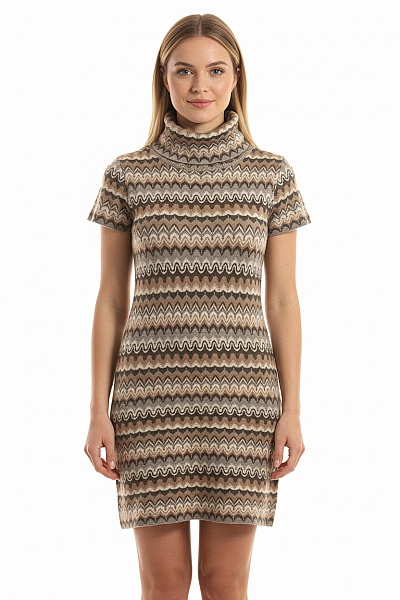  Šaty Pletené Barevné Jake*s Second Hand Vel.  40