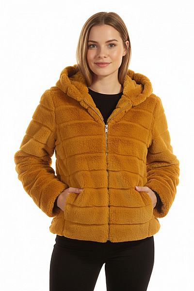 Dámský Kabát Žlutý Vel. M