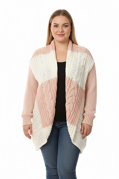 Dámský Cardigan Růžový Second Hand