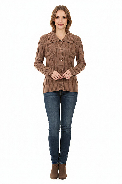 Dámský Cardigan Hnědý BONPRIX Vel. 40/42