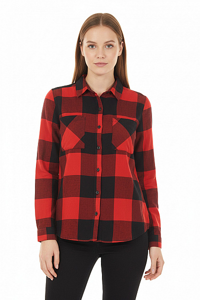 Dámská Košile Červená Second Hand Vel. 36