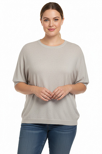 Dámský Pulovr Šedý Marie Lund Second Hand Vel. M/L