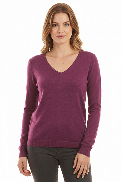 Dámský Pulovr Fialový Second Hand