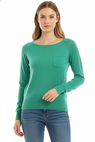 Dámský Pulovr Zelený GATE Vel. M