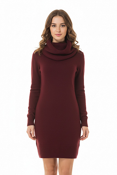  Šaty Pletené Fialové Second Hand Vel.  XS