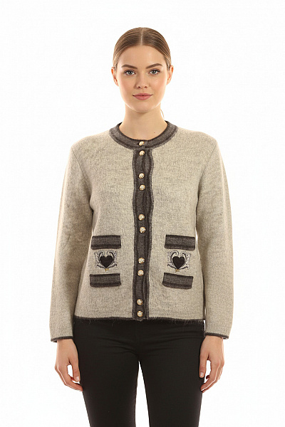 Dámský Cardigan Šedý Second Hand