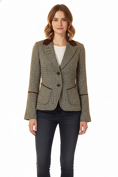 Teplé Dámské Sako Barevné Vel. S