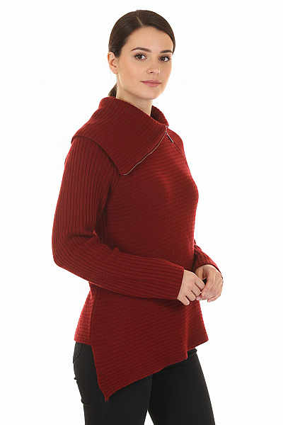 Dámský Rolák Vlněný Vínový Monari Vel. 36