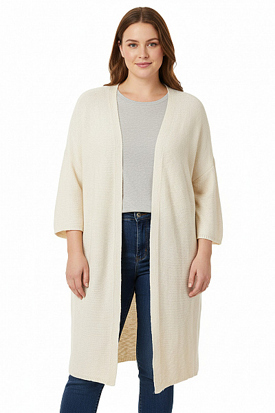 Dámský Cardigan Béžový MANGO Second Hand Vel. ONE SIZE