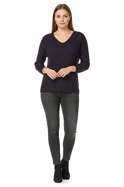 Dámský Svetr Fialový YESSICA Vel. M