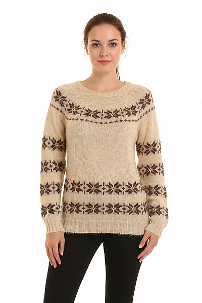 Dámský Pulovr Béžový Vel. S