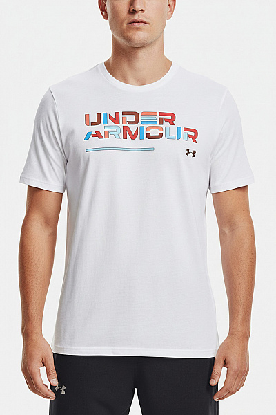 Pánské Tričko S Potiskem Bílé UNDER ARMOUR Vel. XL