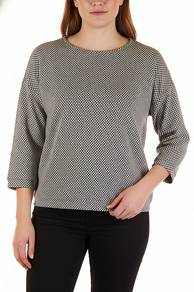 BETTY BARCLAY Dámská Mikina Bez Zapínání Šedá Vel. XL