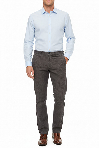 Společenské Pánské Kalhoty Šedé Second Hand Vel. 52