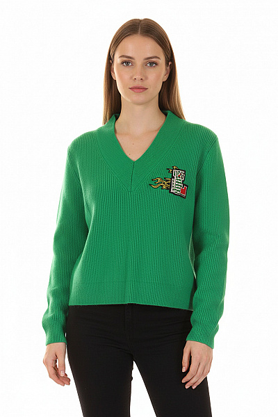 LACOSTE Dámský Pulovr Lněný Zelený Vel. S