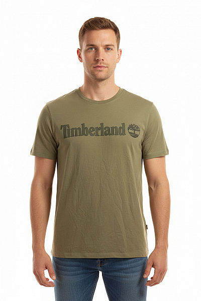 Timberland Pánské Tričko Zelené Second Hand Vel. XL