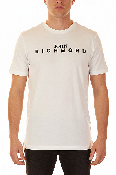 John Richmond Pánské Tričko S Potiskem Bílé Vel. L