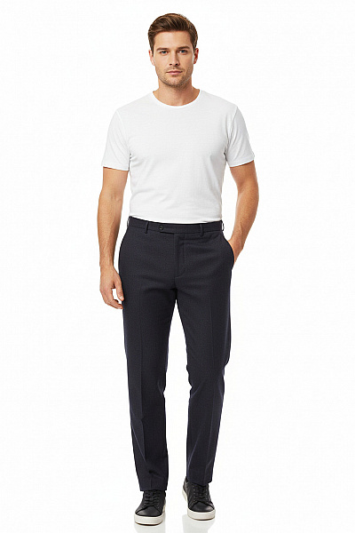 Společenské Pánské Kalhoty Modré HARRY BROWN Vel. 42