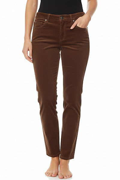 Teplé Dámské Kalhoty Hnědé LUISA CERANO Vel. 36