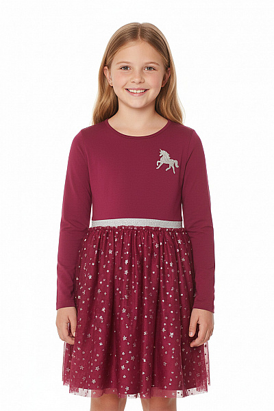 Dívčí Šaty Vínová