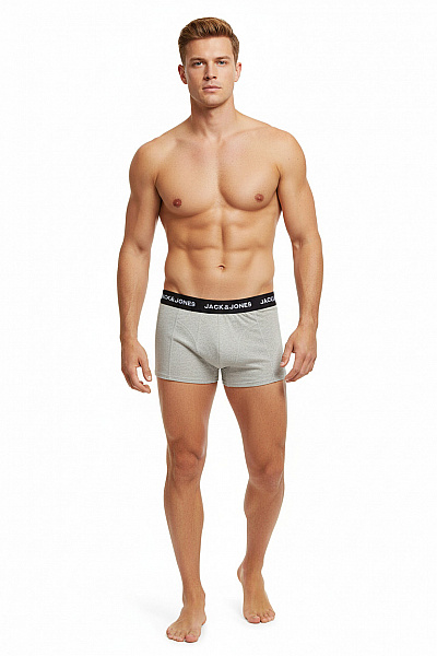 JACK & JONES Pánské Prádlo Šedé Vel. XL