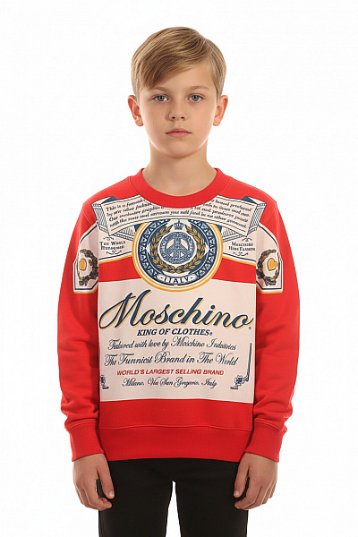 MOSCHINO Chlapecká Mikina Červená