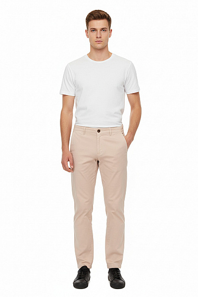 Pánské Kalhoty Béžové Reiss