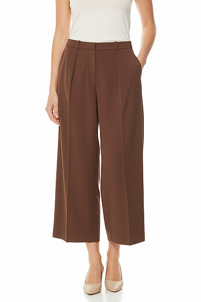 Dámské Kalhoty Hnědé Calvin Klein Second hand Vel. 36