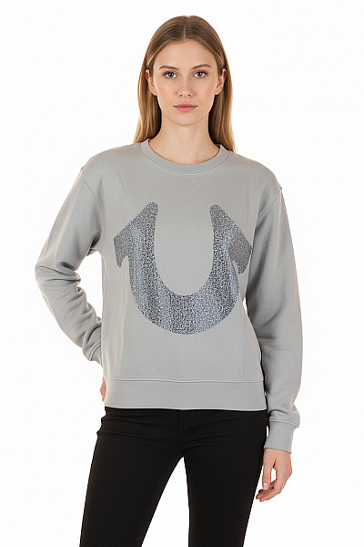 Dámská Mikina Bez Zapínání Modrá True Religion Vel. XS