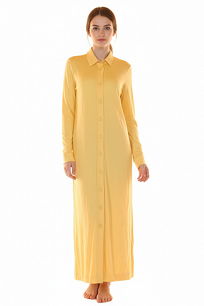 JIL SANDER Košilové  Šaty Žluté Second Hand Vel. 38